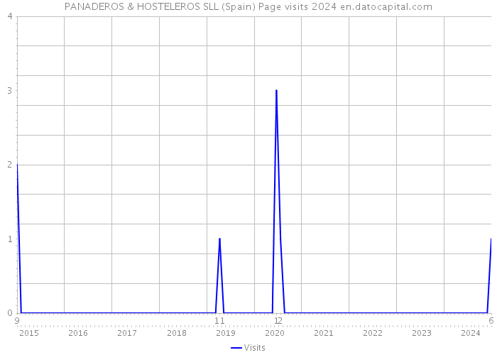 PANADEROS & HOSTELEROS SLL (Spain) Page visits 2024 