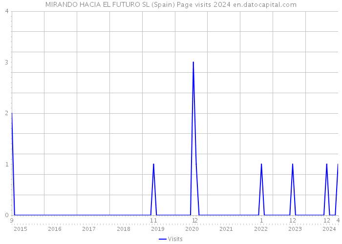 MIRANDO HACIA EL FUTURO SL (Spain) Page visits 2024 