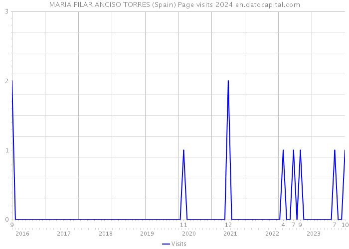 MARIA PILAR ANCISO TORRES (Spain) Page visits 2024 