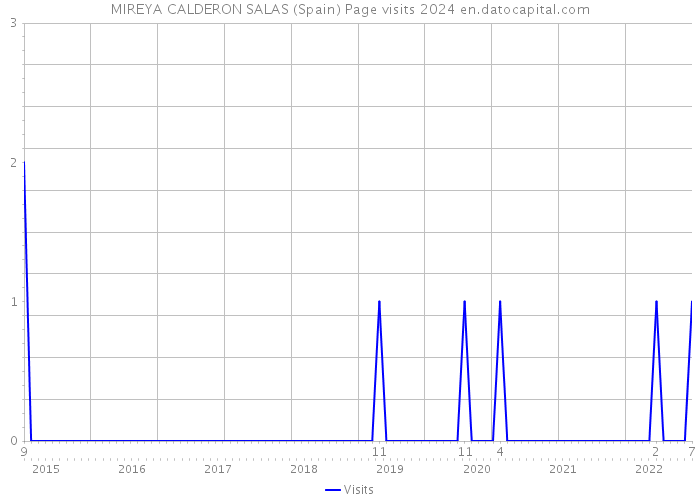 MIREYA CALDERON SALAS (Spain) Page visits 2024 