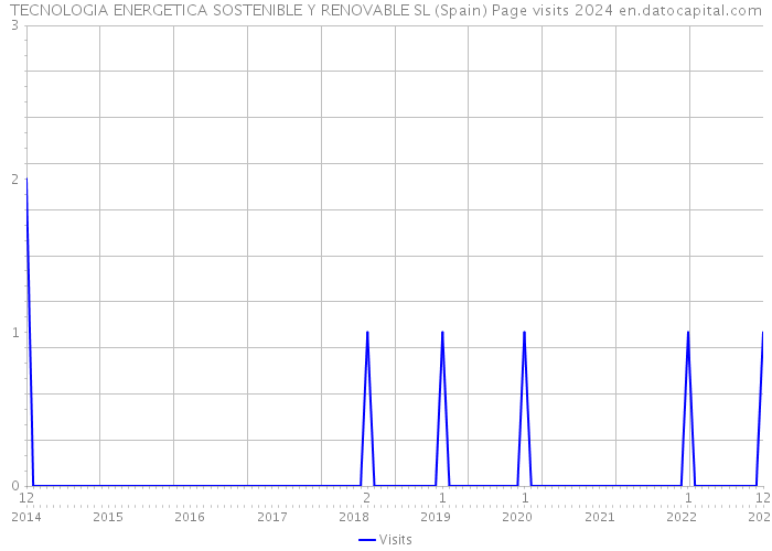 TECNOLOGIA ENERGETICA SOSTENIBLE Y RENOVABLE SL (Spain) Page visits 2024 