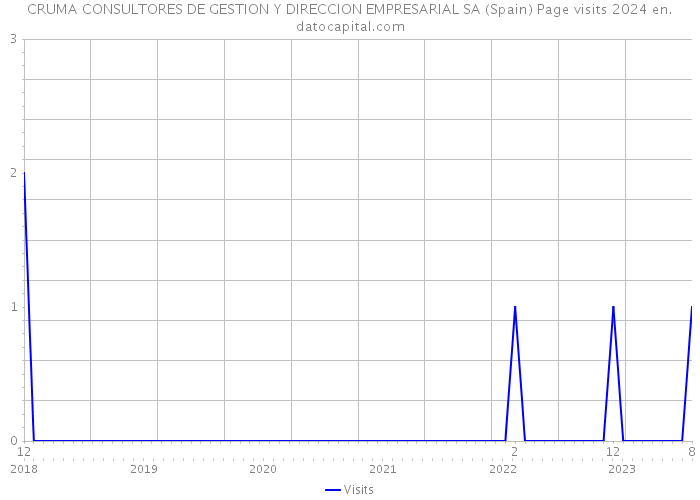 CRUMA CONSULTORES DE GESTION Y DIRECCION EMPRESARIAL SA (Spain) Page visits 2024 