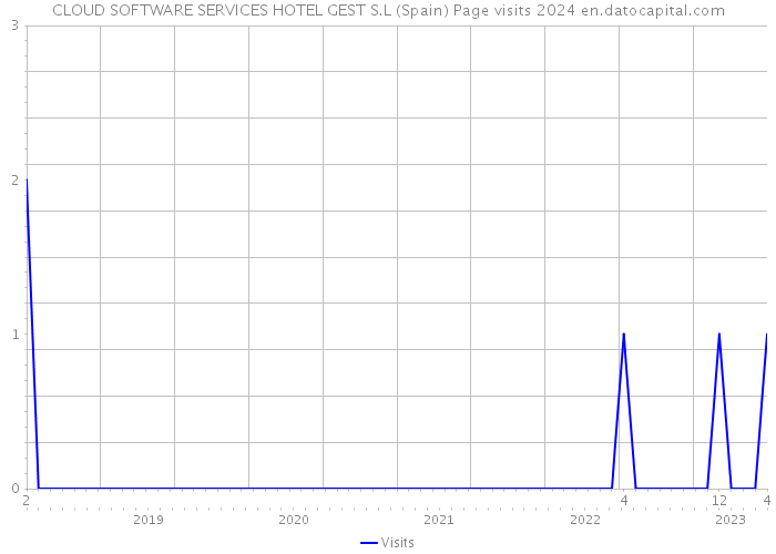 CLOUD SOFTWARE SERVICES HOTEL GEST S.L (Spain) Page visits 2024 