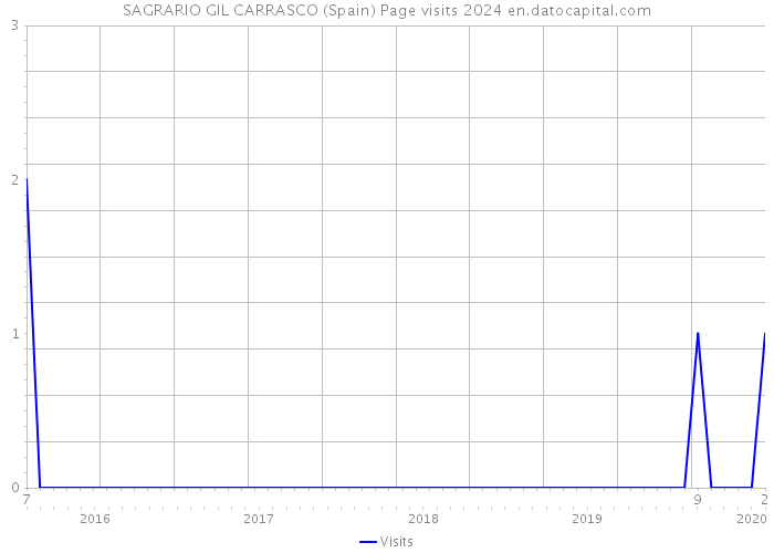SAGRARIO GIL CARRASCO (Spain) Page visits 2024 