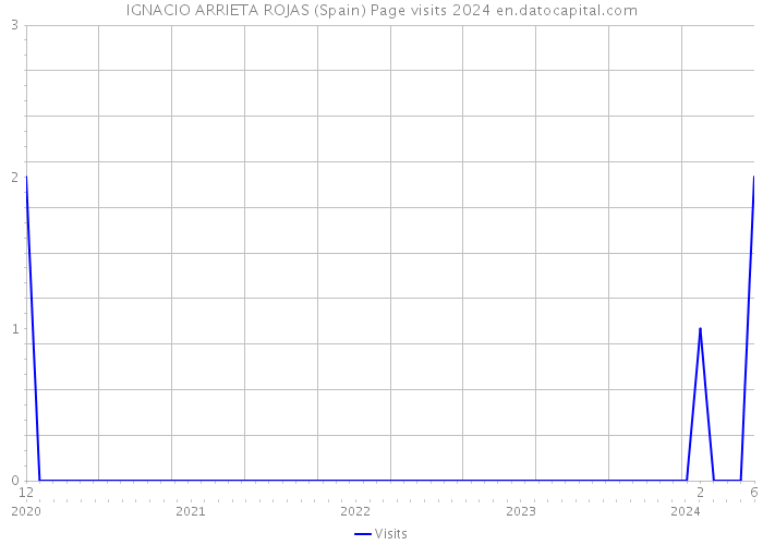 IGNACIO ARRIETA ROJAS (Spain) Page visits 2024 