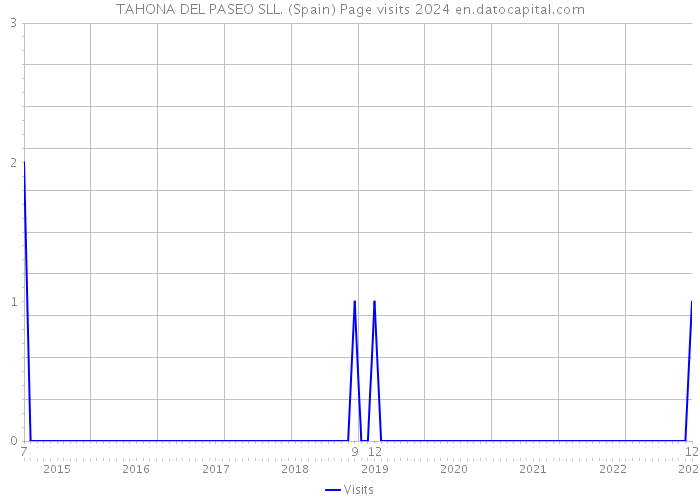 TAHONA DEL PASEO SLL. (Spain) Page visits 2024 