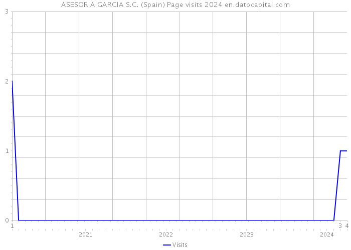 ASESORIA GARCIA S.C. (Spain) Page visits 2024 