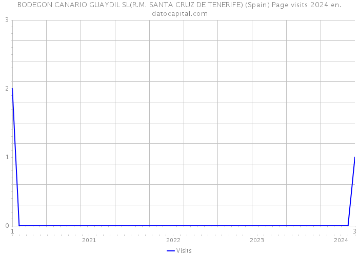 BODEGON CANARIO GUAYDIL SL(R.M. SANTA CRUZ DE TENERIFE) (Spain) Page visits 2024 