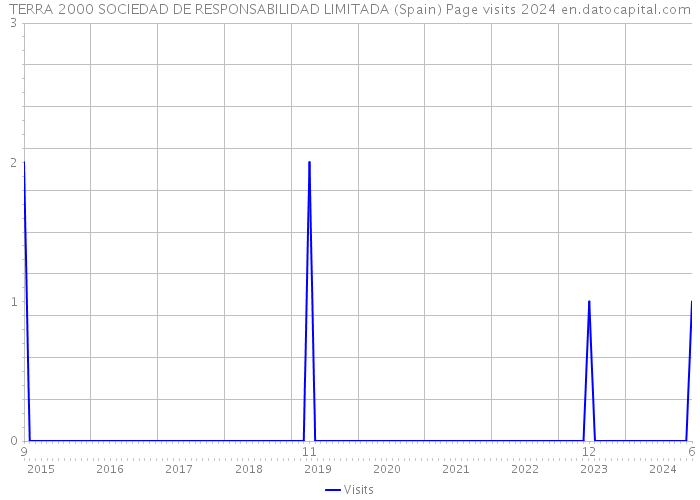 TERRA 2000 SOCIEDAD DE RESPONSABILIDAD LIMITADA (Spain) Page visits 2024 