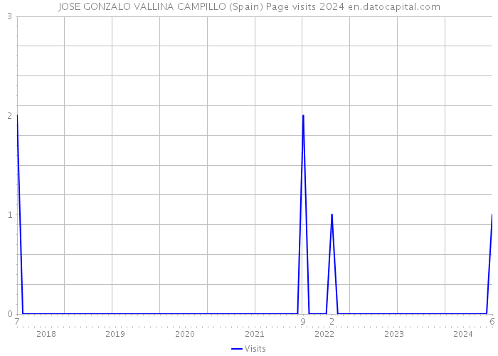 JOSE GONZALO VALLINA CAMPILLO (Spain) Page visits 2024 