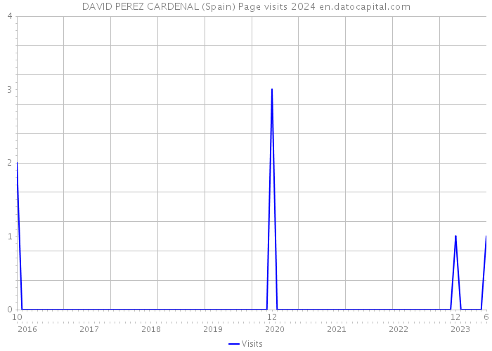 DAVID PEREZ CARDENAL (Spain) Page visits 2024 