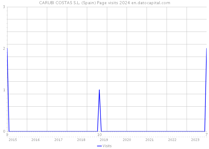 CARUBI COSTAS S.L. (Spain) Page visits 2024 