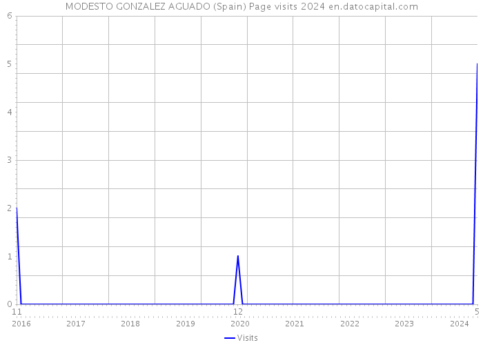 MODESTO GONZALEZ AGUADO (Spain) Page visits 2024 