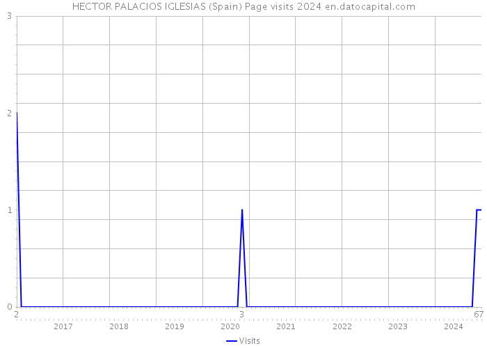 HECTOR PALACIOS IGLESIAS (Spain) Page visits 2024 