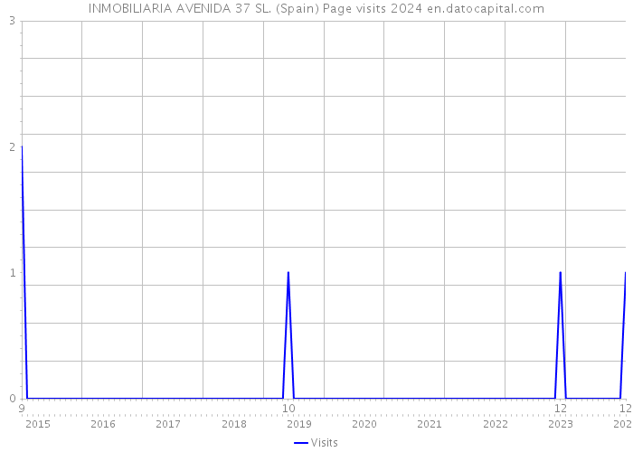INMOBILIARIA AVENIDA 37 SL. (Spain) Page visits 2024 
