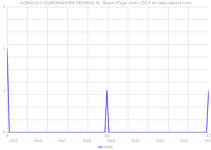 AGENCIA COLABORADORA REUNIDA SL (Spain) Page visits 2024 