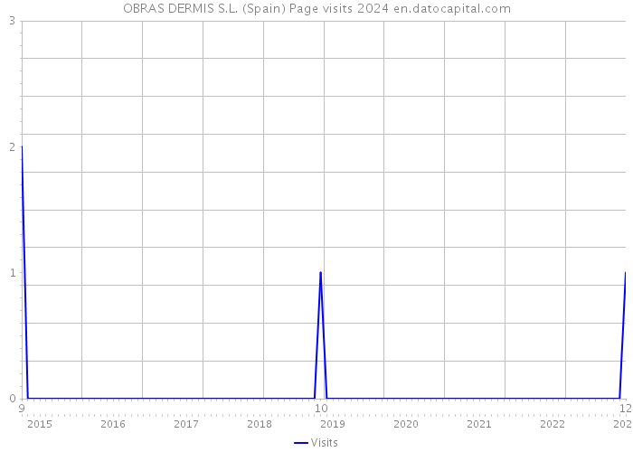 OBRAS DERMIS S.L. (Spain) Page visits 2024 