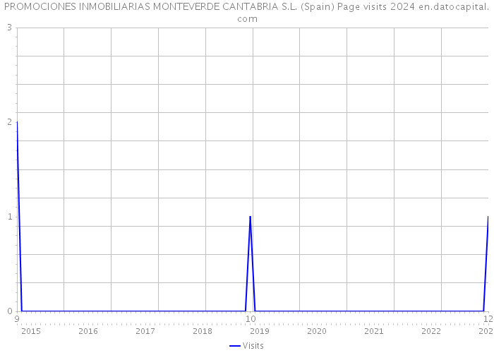 PROMOCIONES INMOBILIARIAS MONTEVERDE CANTABRIA S.L. (Spain) Page visits 2024 