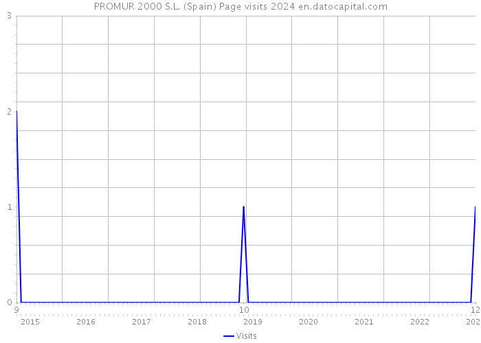 PROMUR 2000 S.L. (Spain) Page visits 2024 