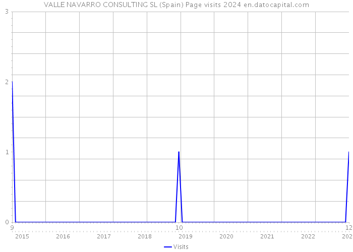 VALLE NAVARRO CONSULTING SL (Spain) Page visits 2024 