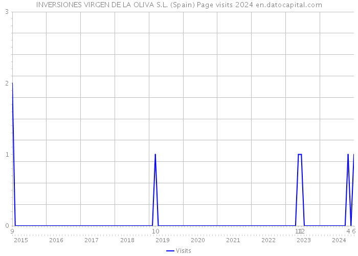 INVERSIONES VIRGEN DE LA OLIVA S.L. (Spain) Page visits 2024 