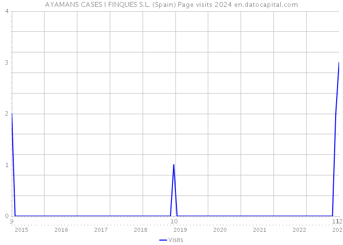 AYAMANS CASES I FINQUES S.L. (Spain) Page visits 2024 