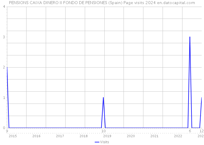 PENSIONS CAIXA DINERO II FONDO DE PENSIONES (Spain) Page visits 2024 