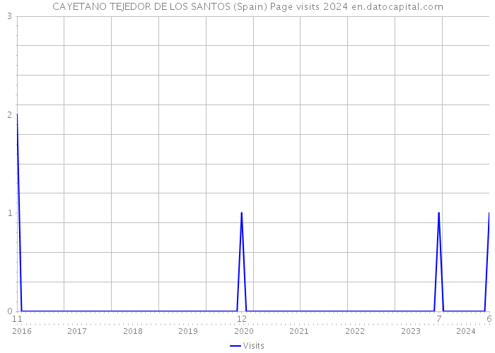 CAYETANO TEJEDOR DE LOS SANTOS (Spain) Page visits 2024 