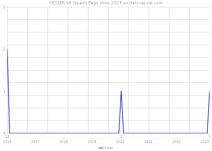 GESSER SA (Spain) Page visits 2024 