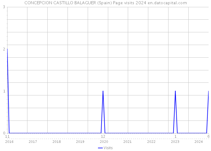 CONCEPCION CASTILLO BALAGUER (Spain) Page visits 2024 