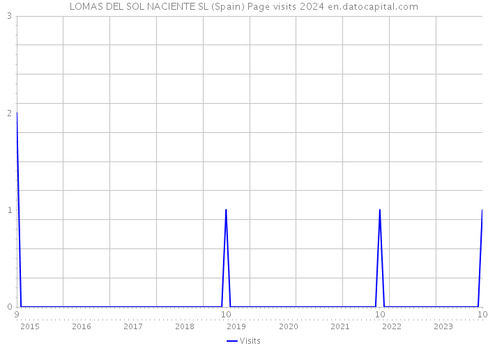 LOMAS DEL SOL NACIENTE SL (Spain) Page visits 2024 