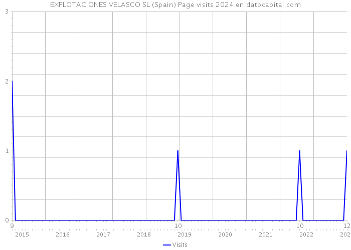 EXPLOTACIONES VELASCO SL (Spain) Page visits 2024 