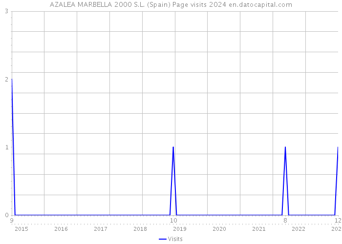 AZALEA MARBELLA 2000 S.L. (Spain) Page visits 2024 