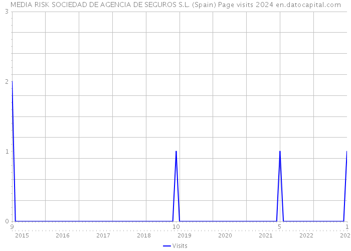 MEDIA RISK SOCIEDAD DE AGENCIA DE SEGUROS S.L. (Spain) Page visits 2024 