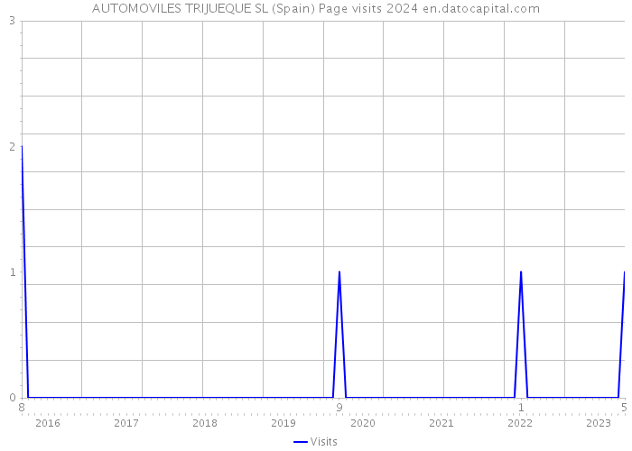 AUTOMOVILES TRIJUEQUE SL (Spain) Page visits 2024 