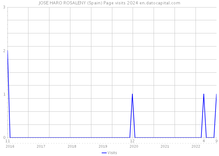 JOSE HARO ROSALENY (Spain) Page visits 2024 
