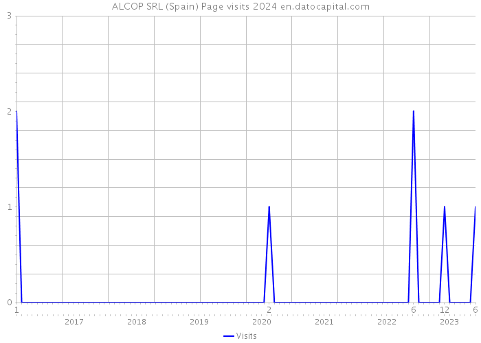 ALCOP SRL (Spain) Page visits 2024 