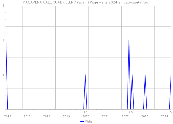 MACARENA GALE CUADRILLERO (Spain) Page visits 2024 
