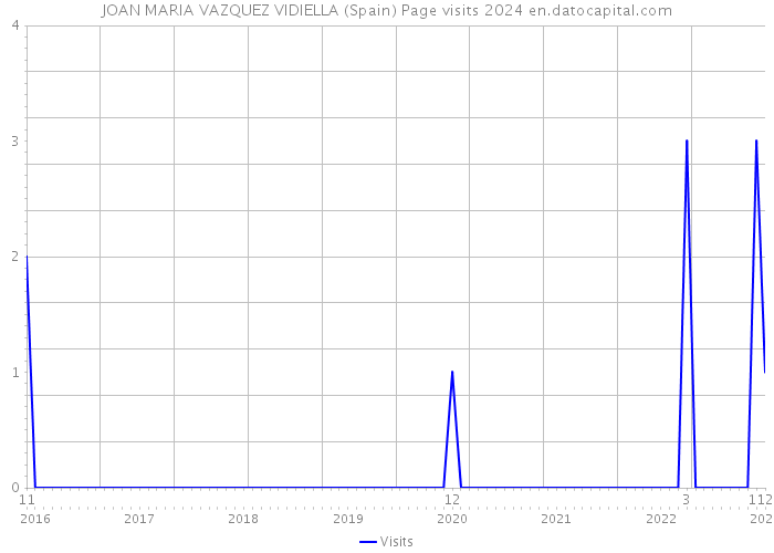 JOAN MARIA VAZQUEZ VIDIELLA (Spain) Page visits 2024 