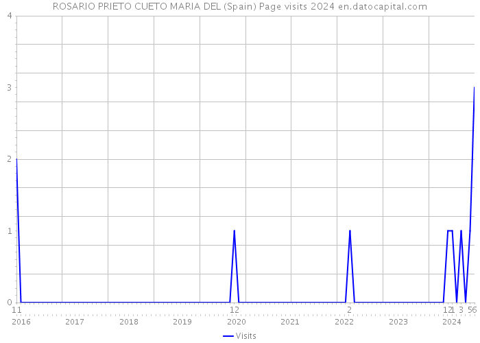 ROSARIO PRIETO CUETO MARIA DEL (Spain) Page visits 2024 