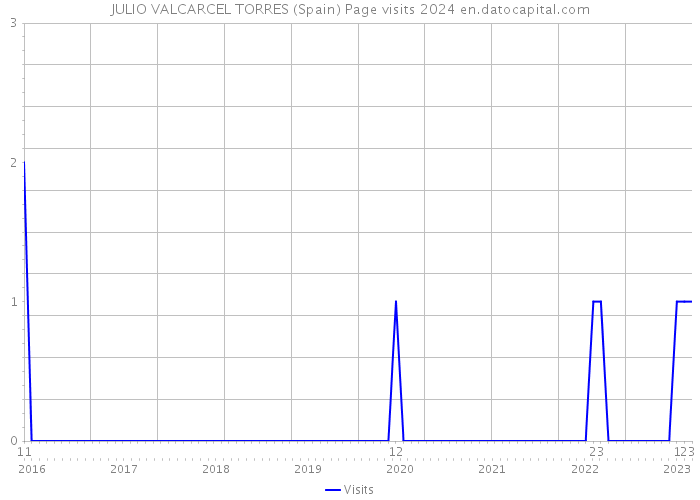 JULIO VALCARCEL TORRES (Spain) Page visits 2024 