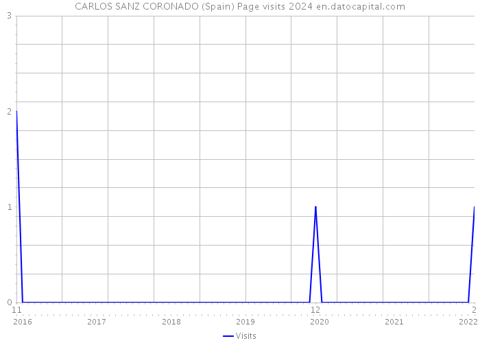 CARLOS SANZ CORONADO (Spain) Page visits 2024 