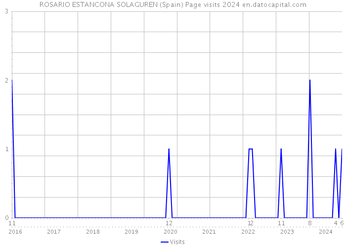 ROSARIO ESTANCONA SOLAGUREN (Spain) Page visits 2024 