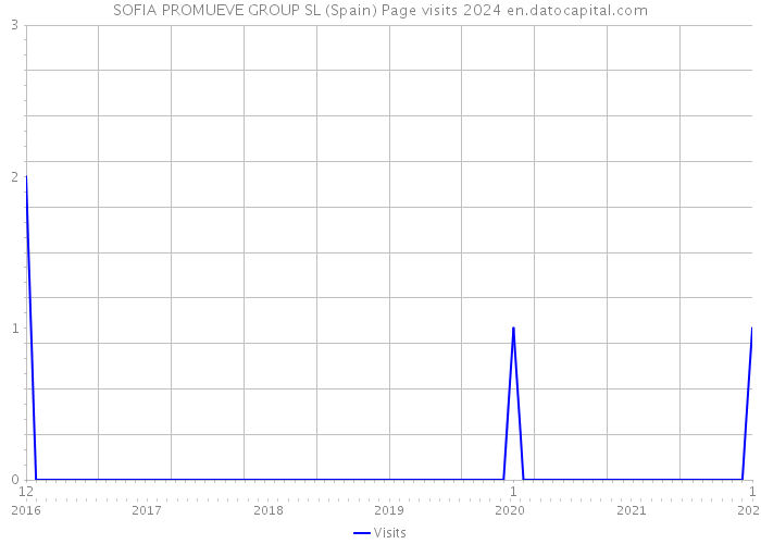 SOFIA PROMUEVE GROUP SL (Spain) Page visits 2024 