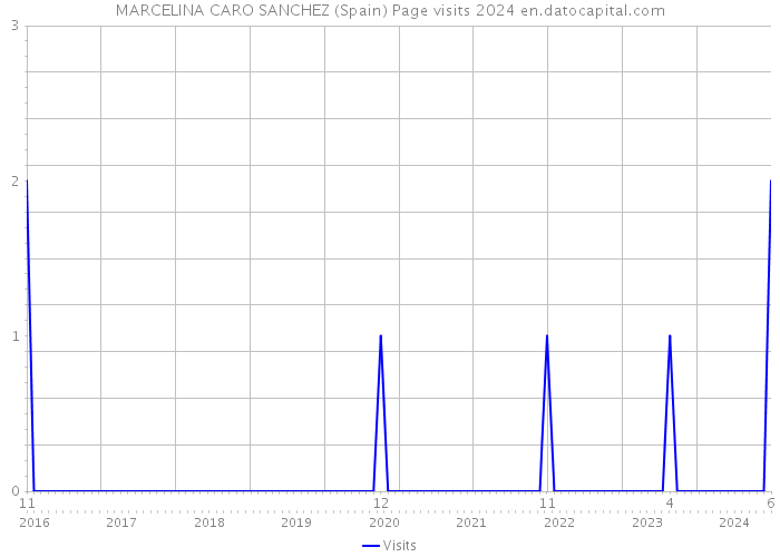 MARCELINA CARO SANCHEZ (Spain) Page visits 2024 