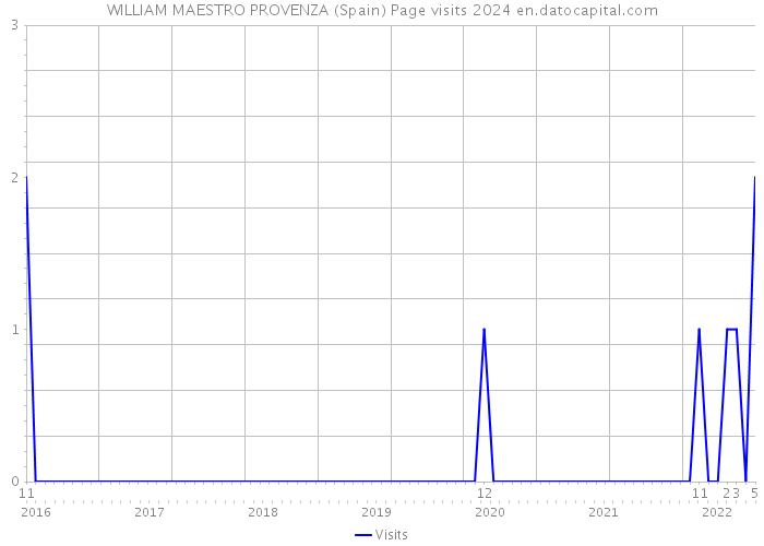 WILLIAM MAESTRO PROVENZA (Spain) Page visits 2024 