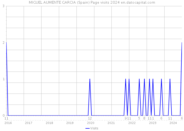 MIGUEL AUMENTE GARCIA (Spain) Page visits 2024 