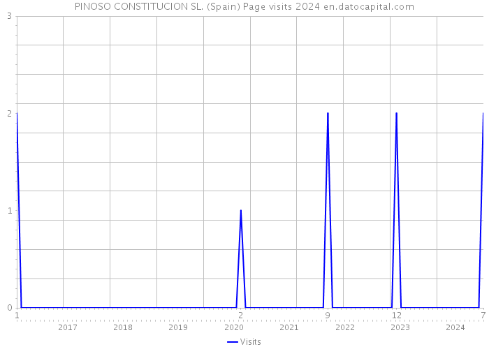 PINOSO CONSTITUCION SL. (Spain) Page visits 2024 