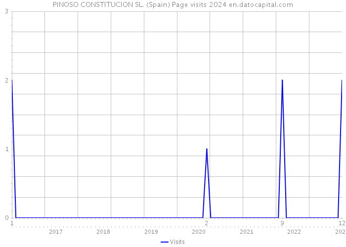 PINOSO CONSTITUCION SL. (Spain) Page visits 2024 