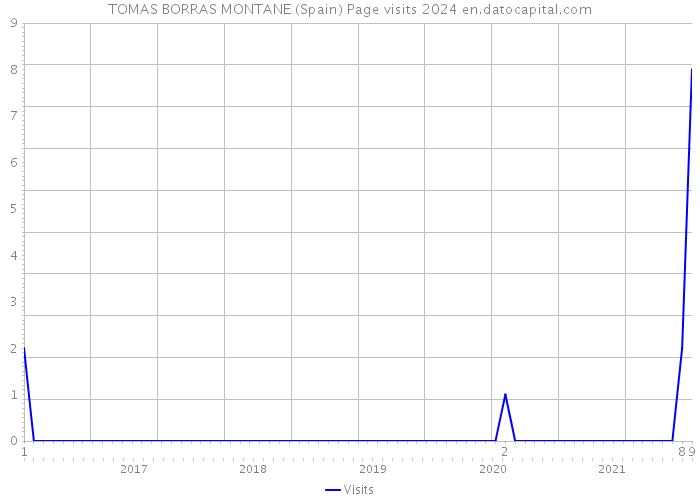 TOMAS BORRAS MONTANE (Spain) Page visits 2024 